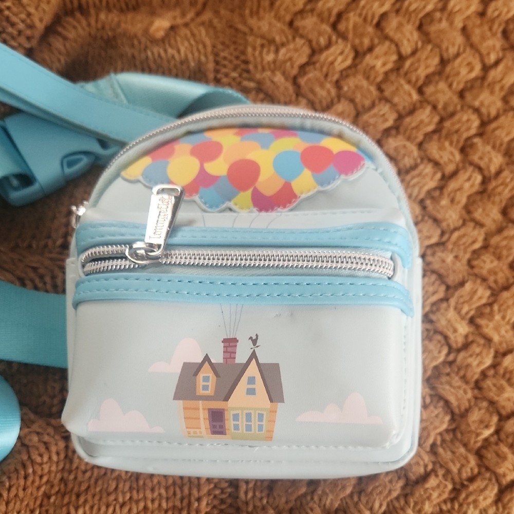 Loungefly Sky Blue Balloon House Kids Backpack